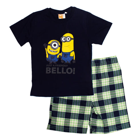 Desipicable ME BELLO Minions Navy Blue Boys 2 Piece Set