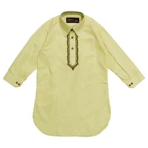 ROBAS Cotton Machine Embroidered Cream Colour Shalwar Kameez Full Suit