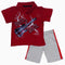 Little Rebel Born to Rock Boys Red 2 piece Set