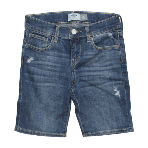 OLD NAVY Medium Ripped Boys Denim Shorts Back