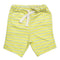 LEFTIES Yellow and Grey Stripes Yarn Dyed Cotton Terry Boys Shorts