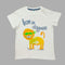 Tex baby Lion in Disguise White Premium Cotton Boys Tshirt