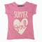 Original Marines Summer Girl Glitter Print Girls Pink Tshirt