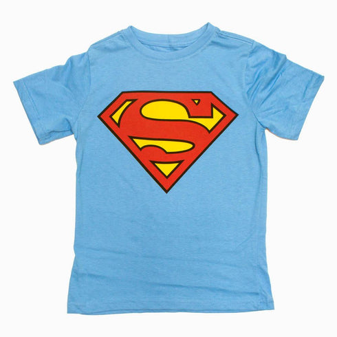 SUPERMAN Premium Cotton Light Blue Boys Tshirt