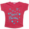 PEPCO Sweet Dreams Glitter Print Premium Cotton Pink Girls Tshirt