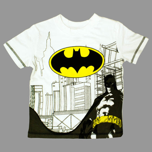 BatMan Chest Print White and Grey Premium 3 Piece Set