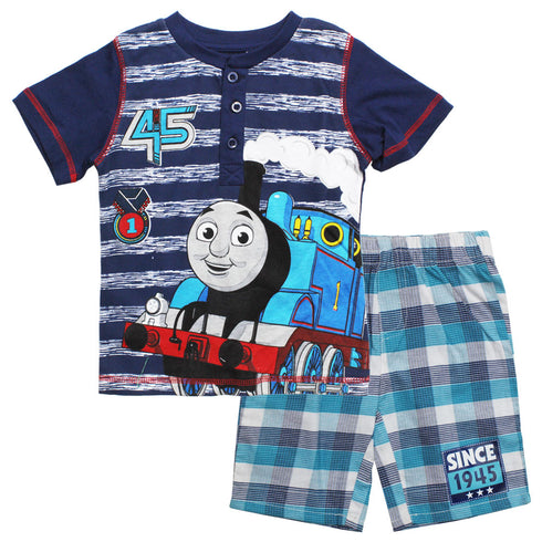 THOMAS Purple Henley 2 Piece Set