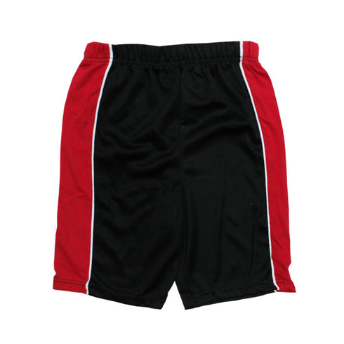 HIGHLAND Boys Red and Black Basketball Polyester Sports Shorts