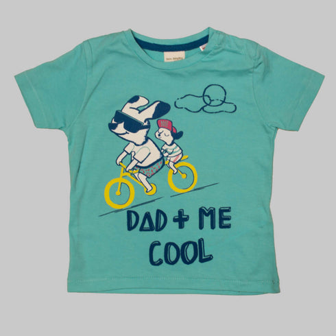 Zara Boys Dad and Me Cool Light Blue Tshirt