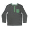 TU Green Pocket Grey Boys Cotton Tshirt