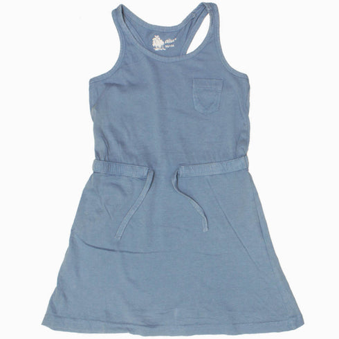 ALIVE Premium Cotton Blue Girls Dress