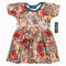 Gee Gee All over Flower Feel Less Print Poly Cotton Yellow Dress