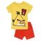 ANGRY BIRDS Yellow Boys Premium Cotton Tshirt 2 Piece Set
