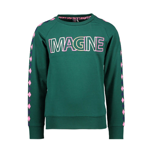 B . NOSY Image Green Girls cotton Terry Sweat Shirt