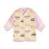 B Step Cars Print Orange And Pink Unisex Cotton Fleece 2 Piece Set