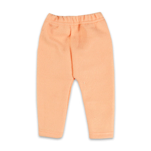 B Step Color Print Orange And Yellow Unisex Cotton Fleece 2 Piece Set