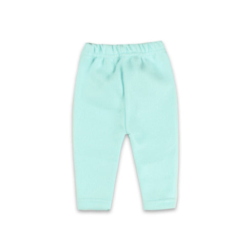 B Step Flower Print Blue And Yellow Unisex Cotton Fleece 2 Piece Set