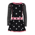 B.NOSY All Over Star Black Girls Cotton Dress