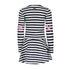 B.NOSY Blue And White Stripes Girls Cotton Dress