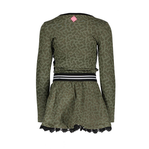 B.NOSY Green Girls Cotton Dress