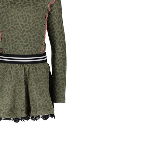 B.NOSY Green Girls Cotton Dress