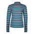 B.NOSY Multi Stripes Green Girls Cotton T shirt