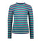 B.NOSY Multi Stripes Green Girls Cotton T shirt