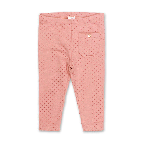 BABY CLUB All Over Polka Dots Pink Girls Cotton Trouser
