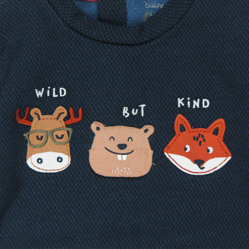 BABY CLUB Animals Blue Boys Cotton Terry 2 Piece Sets