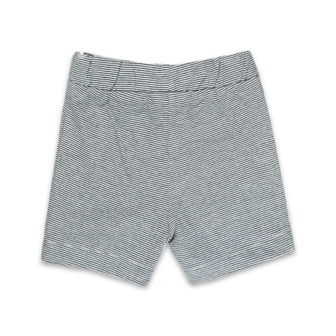 BABY CLUB Blue And White Stripes Boys Cotton Shorts