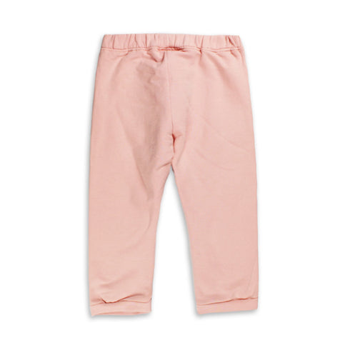 BABY CLUB Bow Pink Girls Cotton Fleece Trouser