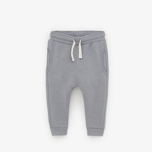 BABY CLUB Here Comes Black Boys Cotton Terry Sweatshirt 2 Piece Sets