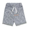 BABY CLUB Sea You Soon Embroidery Blue Boys Cotton Terry Shorts