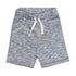 BABY CLUB Sea You Soon Embroidery Blue Boys Cotton Terry Shorts