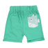 BABY CLUB White Draw Cord Green Boys Cotton Terry Shorts