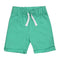 BABY CLUB White Draw Cord Green Boys Cotton Terry Shorts