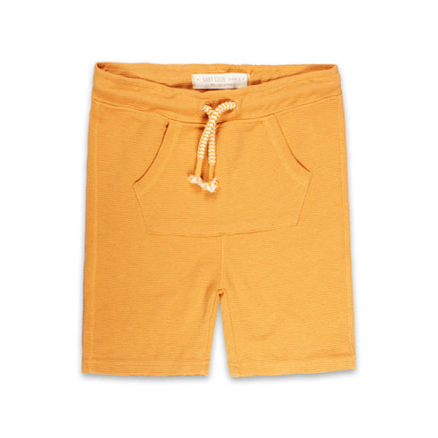 BABY CLUB Yellow Boys Cotton Terry Shorts
