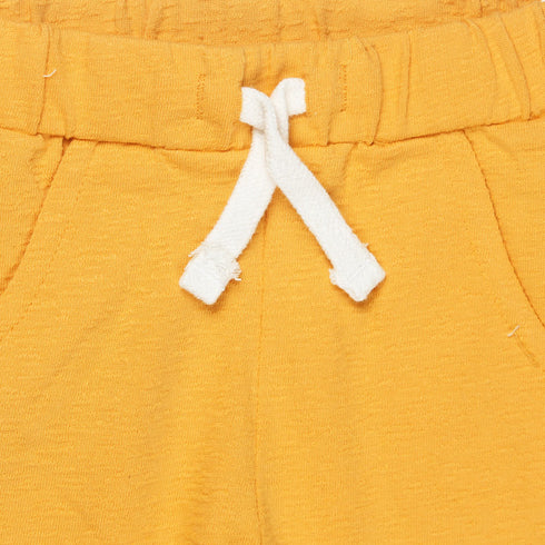 BABY CLUB Yellow Boys Cotton Terry Trouser