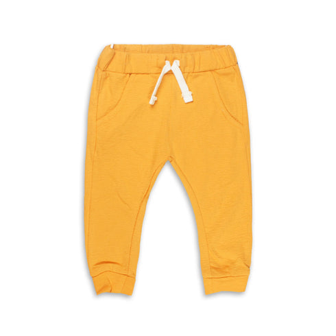 BABY CLUB Yellow Boys Cotton Terry Trouser