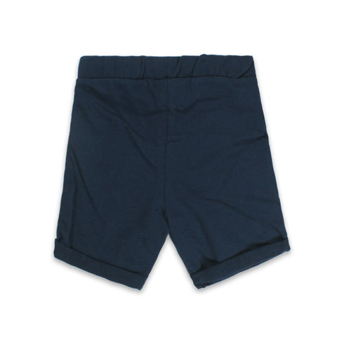 BABY Club White Draw Cord Blue Boys Cotton Terry Shorts