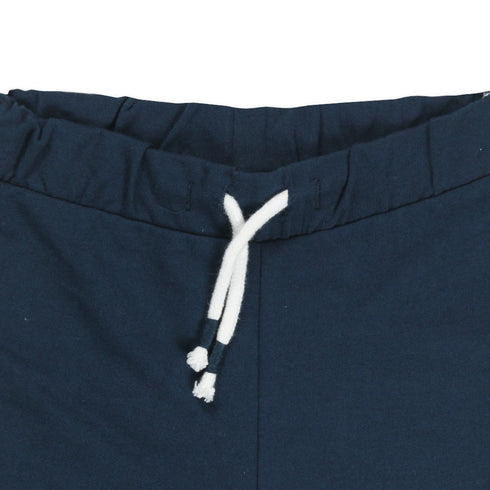 BABY Club White Draw Cord Blue Boys Cotton Terry Shorts