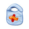 BABY LOVE Born To Fly Blue Cotton Bib