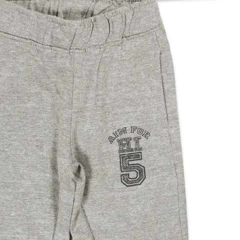 BASIC Grey Boys Cotton Terry Trouser