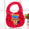 Bear Red Star Print Plastic Bib