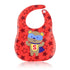 Bear Red Star Print Plastic Bib