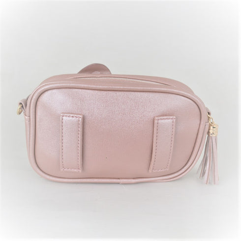 Bow Glitter Cross Body Purple Bag With Optional Fanny Belt