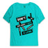 COOL CLUB Just Skate Greenish Blue Boys Cotton T shirt