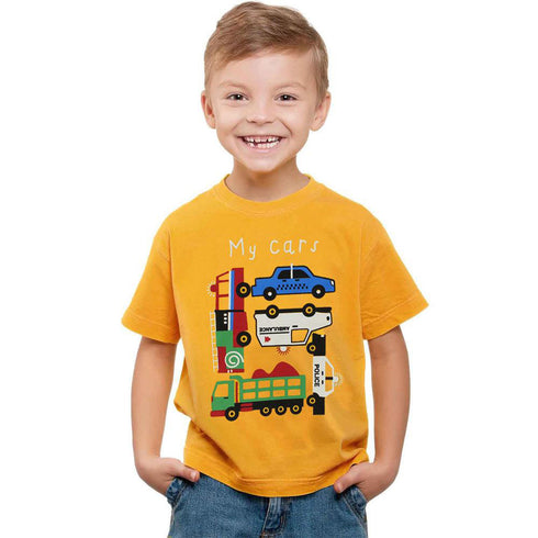 COOL CLUB Monster Print Red Boys Cotton T shirt 2 Piece Bundle