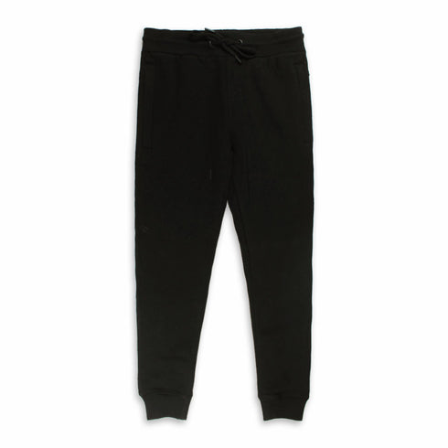 CUBE CO Black Unisex Cotton Fleece Trouser