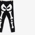 CUT LABEL White Skeleton Black unisex cotton legging